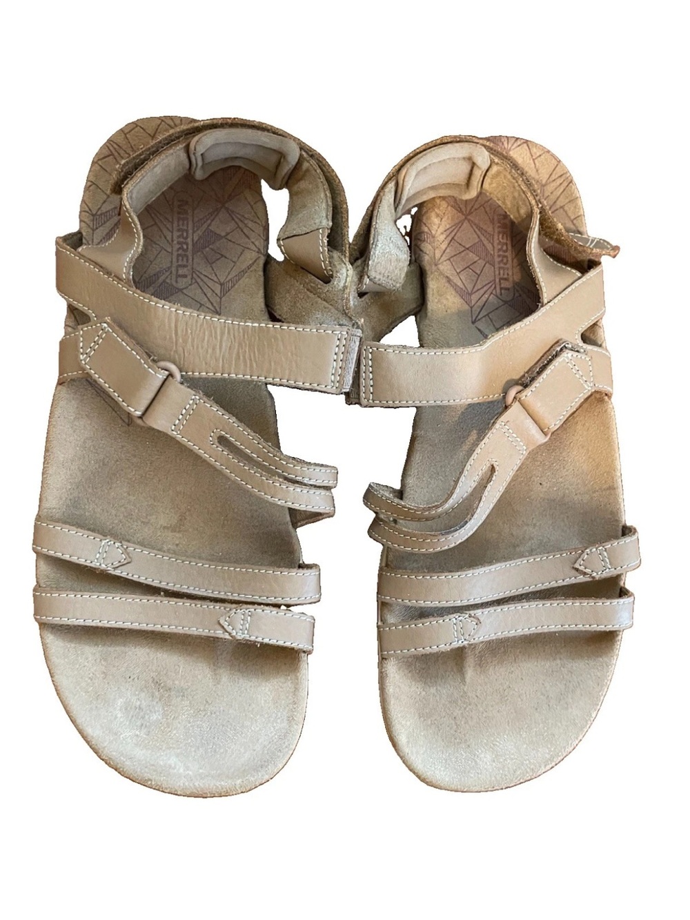 Merrell Women’s Sandspur Rose Tan Neutral Strappy Sandals US 9